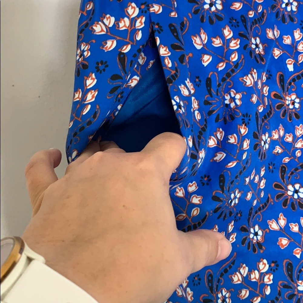 J crew blue orange paisley print pants - Picture 6 of 8